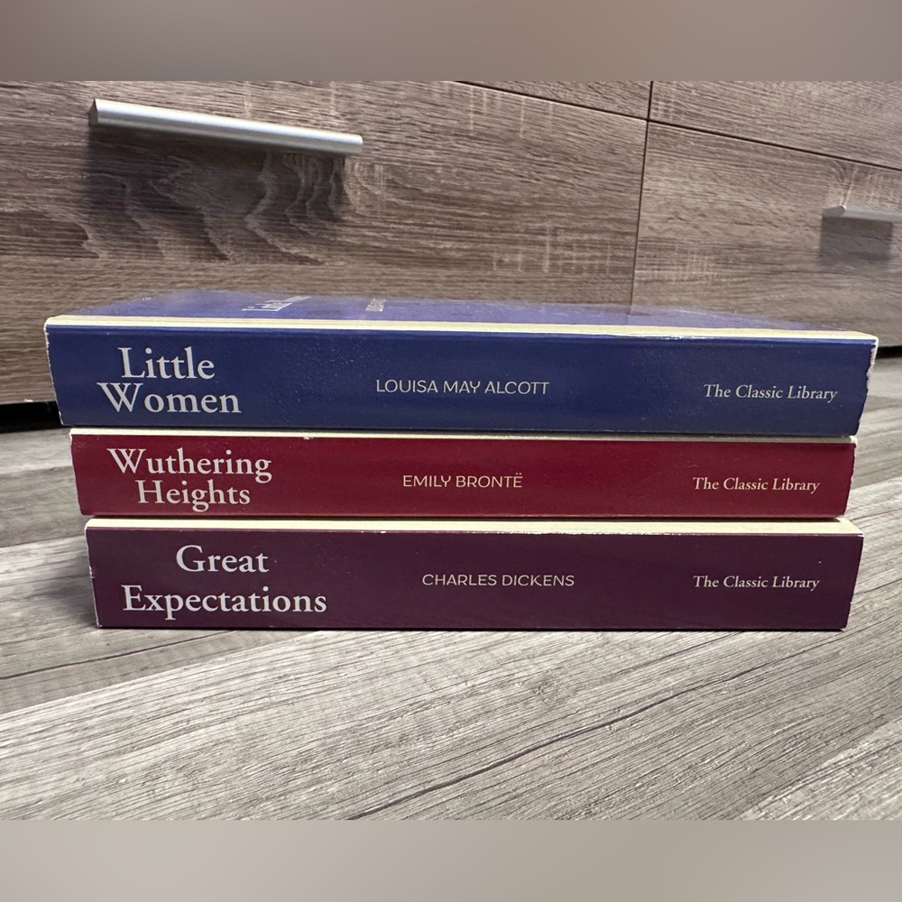 Little woman, wuthering heights, great expectations